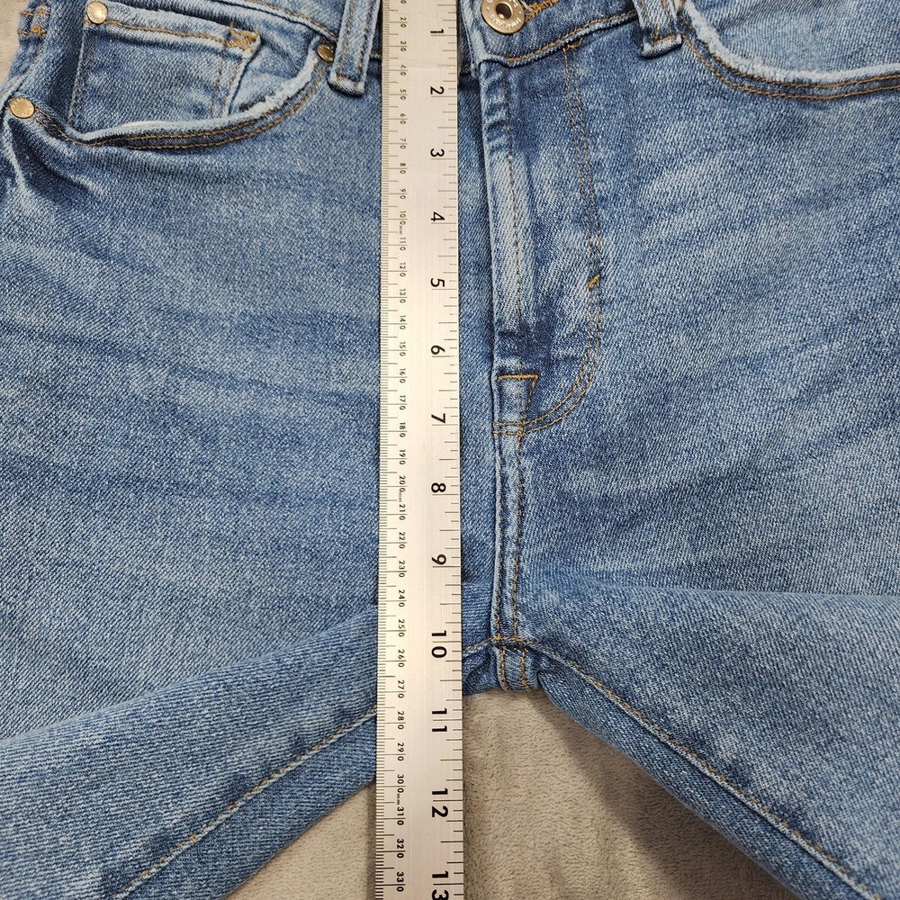 Kensie Jeans Womens 4/27 Blue High Rise The Ella Straight Stretch Denim Casual - Picture 11 of 14